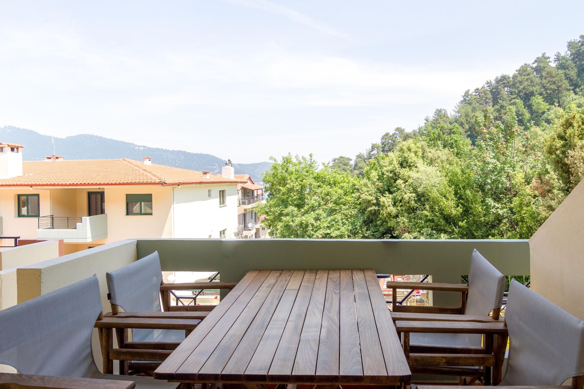 Ntinas Villa With Sea View Skála Potamiás Eksteriør bilde